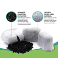 6-Pack Coffee Maker Activated Carbon Filter Core Nonwovens Charcoal Coffee Water Filter1