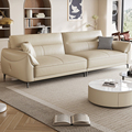 Estilo italiano Luz minimalista Combinación de sofá de cuero de lujo Modern Minimalista Capa de la sala de vaca Sofa1