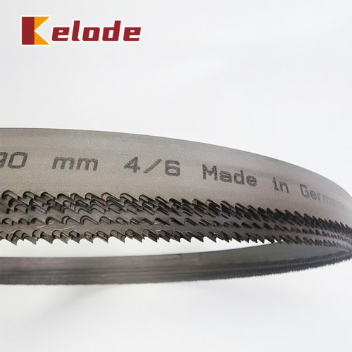 Kelode lança lâmina de serra de fita bimetálica de passo variável 4/6 de fabricação alemã para corte de vários metais