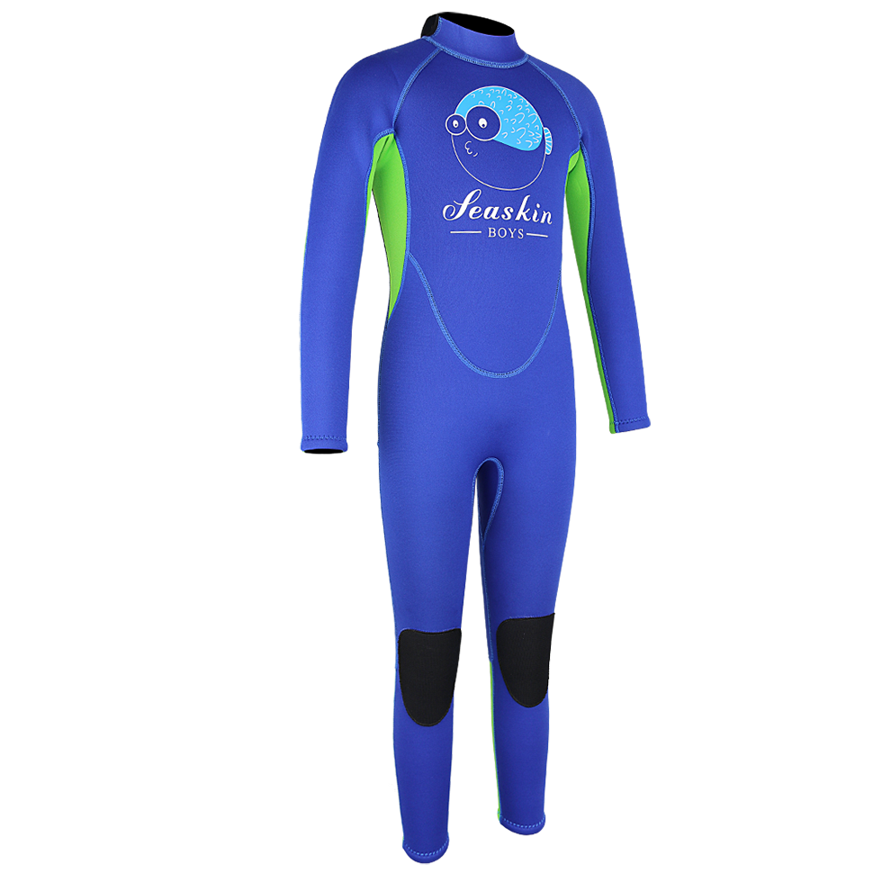 Dw028 Seaskin Kids Back Zip Wetsuit 6 Png