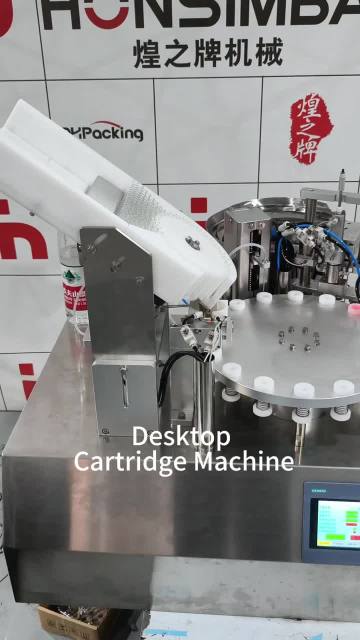 desktop cartridge filling stoppering machine
