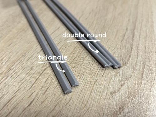 ¿Cuál es la diferencia en la forma de la varilla de soldadura?