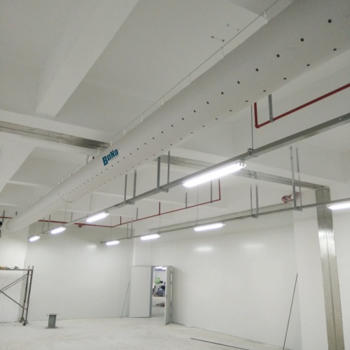 Installation method of fiber fabric air duct