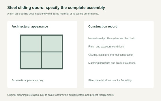 Steel Sliding Doors: Frame Construction, Finish and Evidence