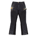 Τελευταία σχεδίαση Mens Paint Splatter Flare Lef Jeans παντελόνι Street Wear Pants Men1