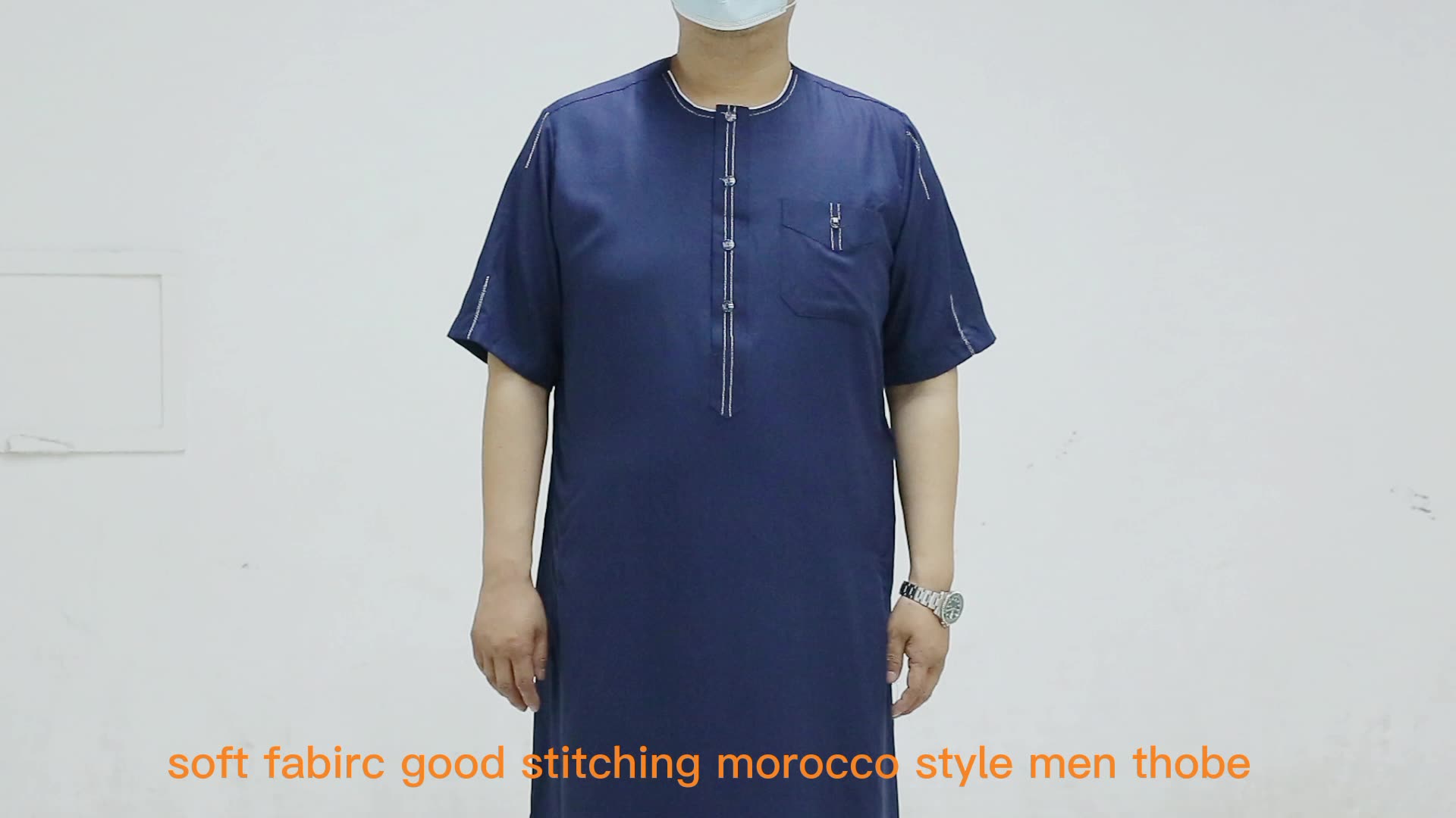 Fashion a caldo Ithobes arabo musulmani Mens Dubai Muslim Thobe Man Thobe Islamic Clothing1