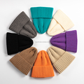 Özelleştirilmiş Twist Unisex Düz Renk Düz Beanie Sıcak Kayak Kapağı Kış Örgü Beanie1