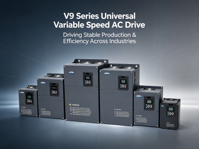 Universeller AC-Antrieb mit variabler Drehzahl der V9-Serie: Für stabile Produktion und Effizienz in allen Branchen