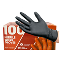 6 Mil Pure Nitrile Powder-Free Repair Gloves for Cleaning, Black Beauty Salon Makeup Tattoo Thick Nitrile Mechanic Gloves1
