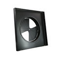 Square to Round Neck Adapter for HVAC Systems - Galvanized Steel for Air Grilles and Diffusers1