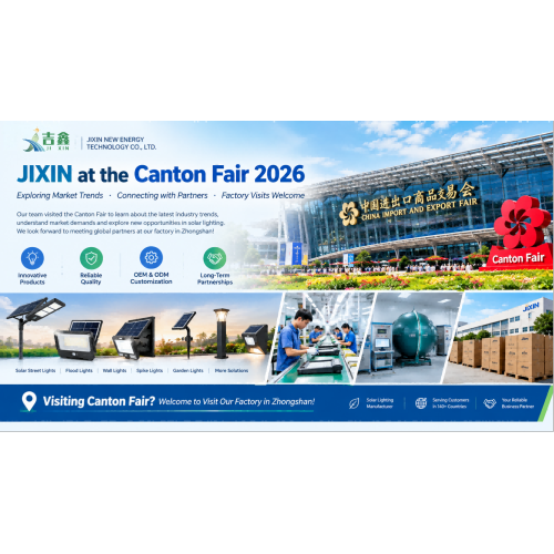 JIXIN Mengunjungi Canton Fair 2026 | Menjelajahi Peluang Baru dalam Penerangan Tenaga Surya