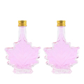 Maple Syrup Glass Bottle Maple Leaf Glass Bottle with Aluminum Cap 50ml 100ml1