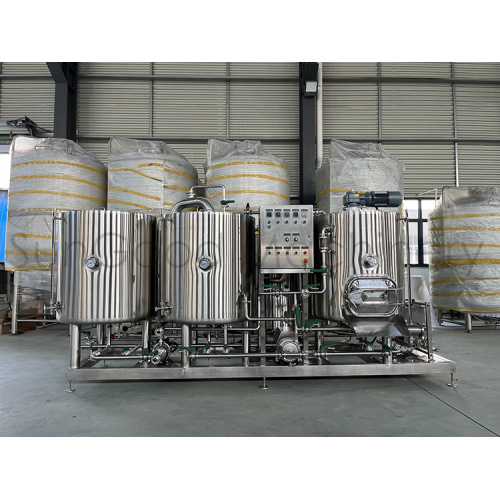 Sistema de elaboración de cerveza con aceite 3BBL