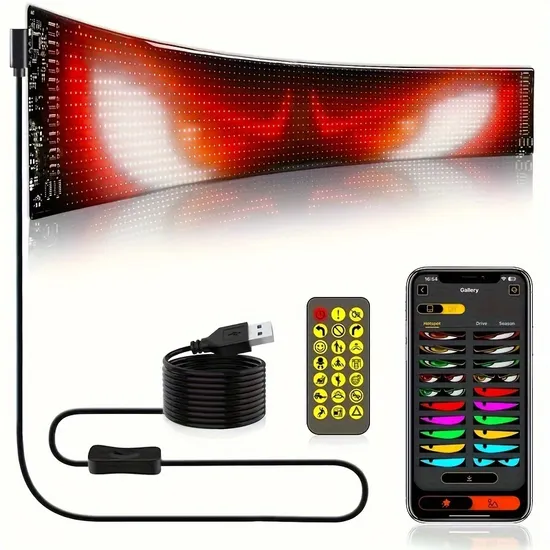 Exhibición LED flexible para festivales, tiendas y fiestas1
