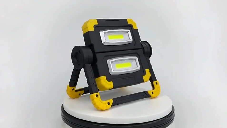 Luz de trabajo LED portátil USB USB recargable Floodlight Outdoor Flood Light Camping Light 360c Rotado Cobre de inundación resistente a la caída1