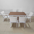 Durable Outdoor Garden Patio Balcony Dining Set: Table and 6 Chairs for Restaurant Furniture1