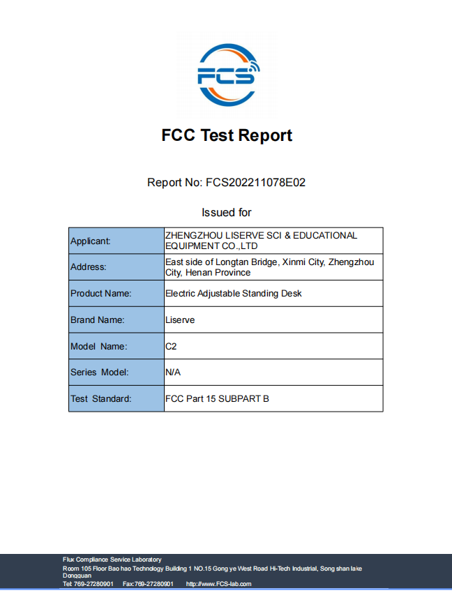 FCC Test Report