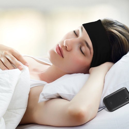 قناع نائم مكافحة السماعة رأس المال 3.5 ملم سلكية الموسيقى السلكية