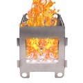 Mini Portable Folding Stainless Steel Wood Burning BBQ Camping Stove with Storage Bag1