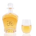 1000ml Transparent Round Empty Flint Glass Liquor Wine Whisky Vodka Tequila Bottle With Sealed Cork Lid1