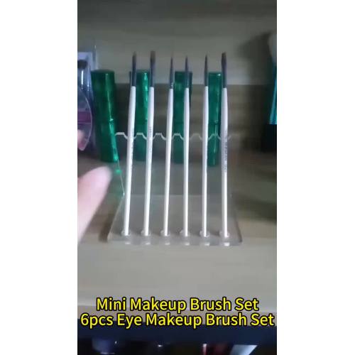 6pcs مجموعة Makup Brush مجموعة مصغرة