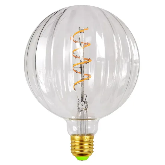 Lámpara decorativa de filamento de LED ámbar de forma de círculo grande1