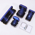 Hanhong Wholesale Custom Logo Lack Schmuck Verpackungsbox Armband Ohrringe Anhänger Velvet Halskette Ring Red Blue Schmuck Box1