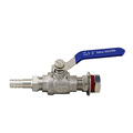 Válvula de espreguiçadeira com rosca de duas peças Aço inoxidável Tri Sanitary Tri Direct Ball Valve para processamento de alimentos, leite, cervejaria, beverag1