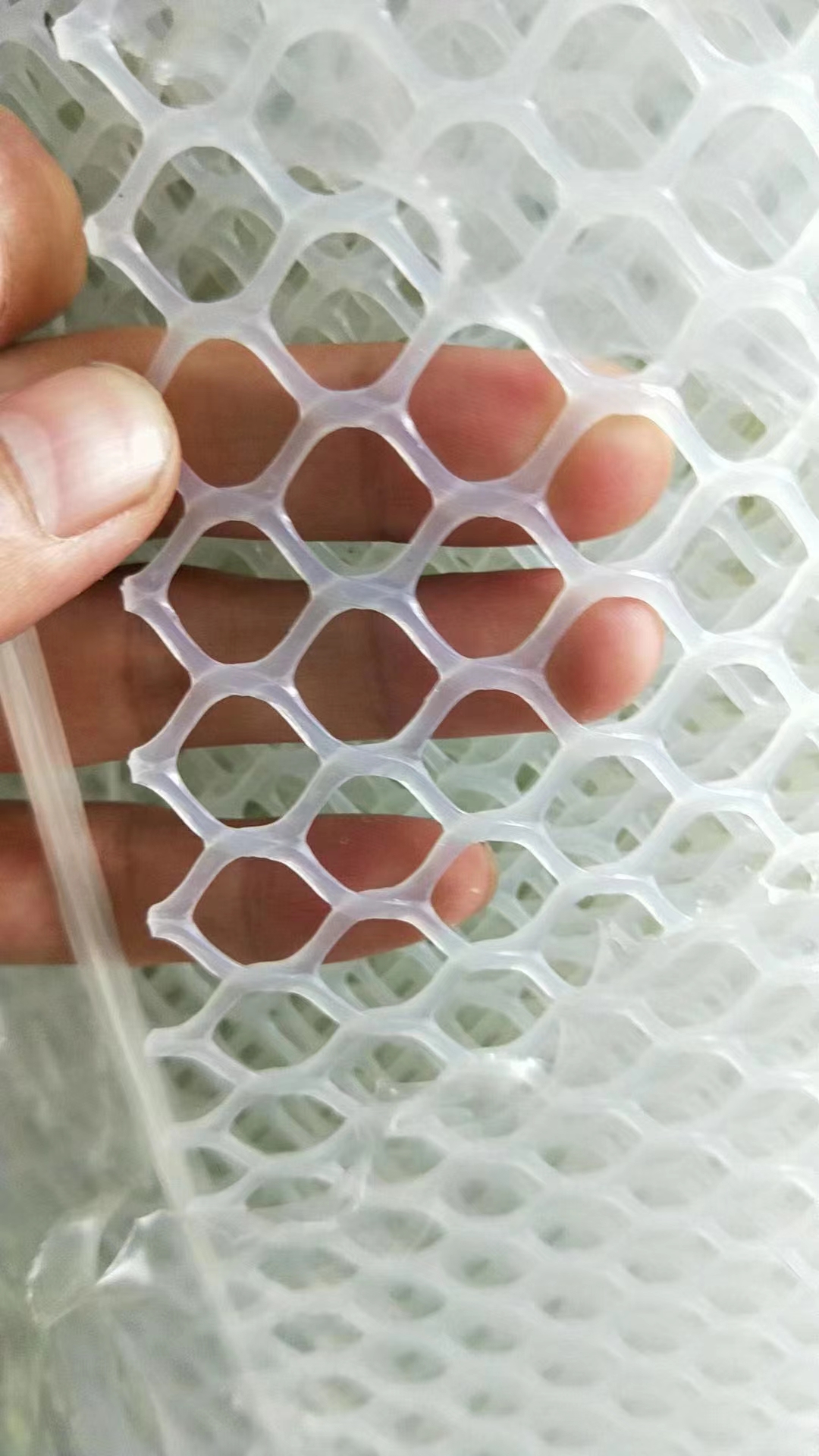 Rede de plástico plano branco 320gsm