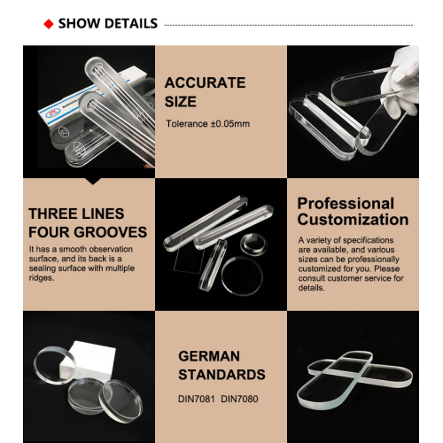 Round Sight Glass Level Gauge Glass Glass Tube and Glass Plate