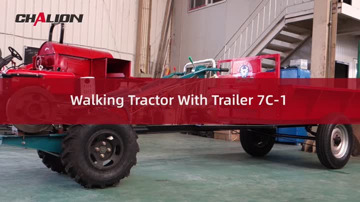 Walking Tractor With Trailer 7C-1.mp4