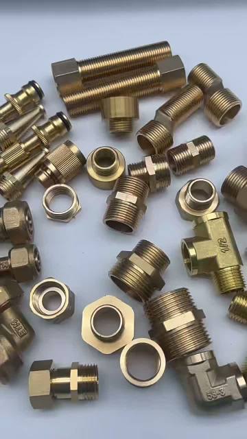 Brass Pipe Fittings Connectors Assortment