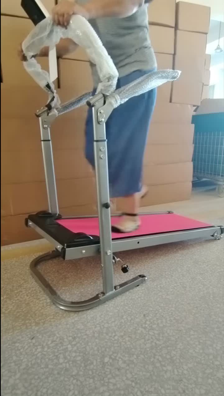 Equipo de fitness para el hogar con cinta de correr mecánica clásica