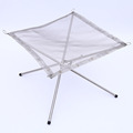 Stainless Steel Foldable Mesh Campfire Pit for Camping Wood Stove1