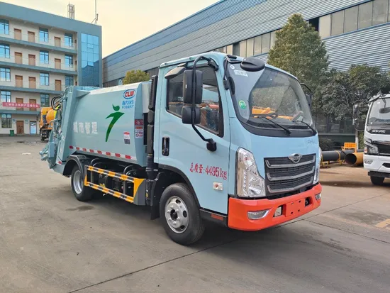 Trak Sampah Dipadatkan Foton 4X2 5.8cbm Berkapasiti Besar untuk Pengumpulan Sisa Kampung Luar Bandar1