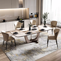 Mesa de jantar de mármore moderna Conjunto de mesa por atacado barato sala de móveis para casa restaurante Dining Modern Table1