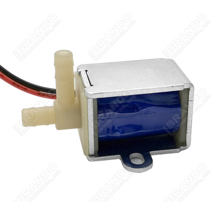 2 Way Miniature Plastic Solenoid Air Valve 12V Normally Closed 6