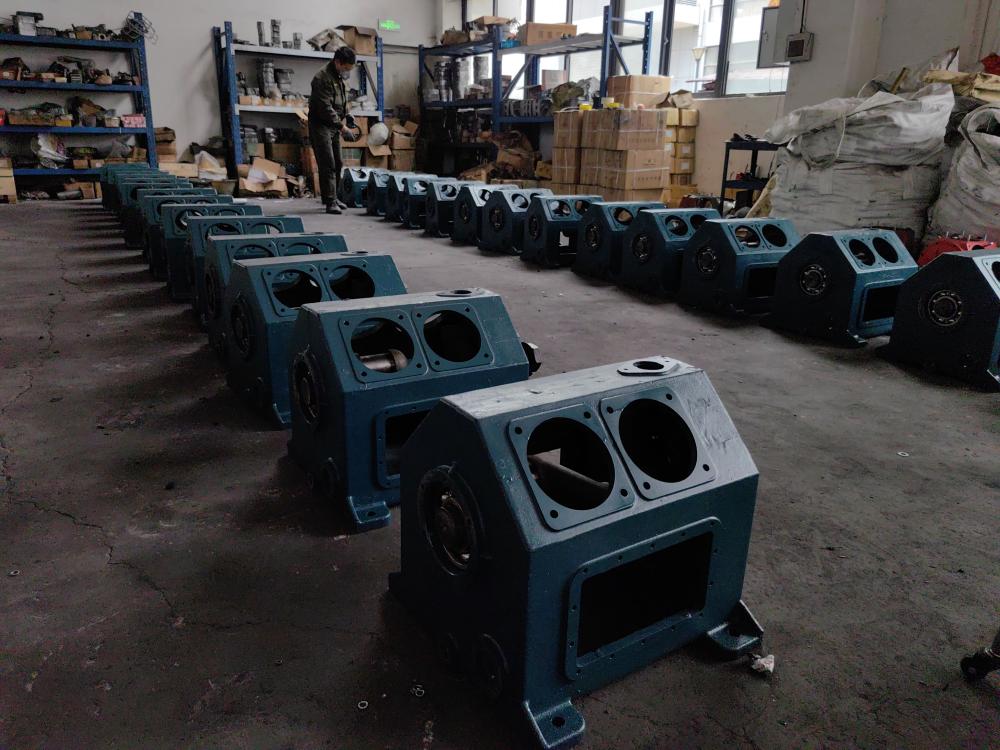 Production site of piston air compressor