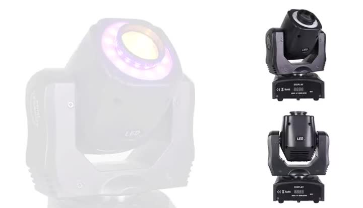 60pcs + LED Spot Moving Head with Ring
