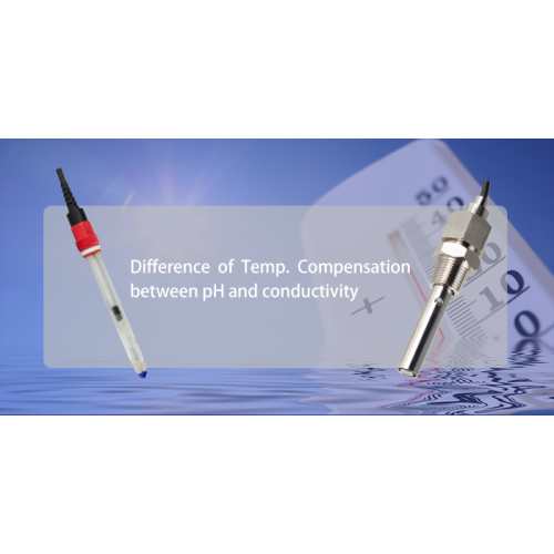 Qual é a diferença entre compensação de temperatura da condutividade e pH?