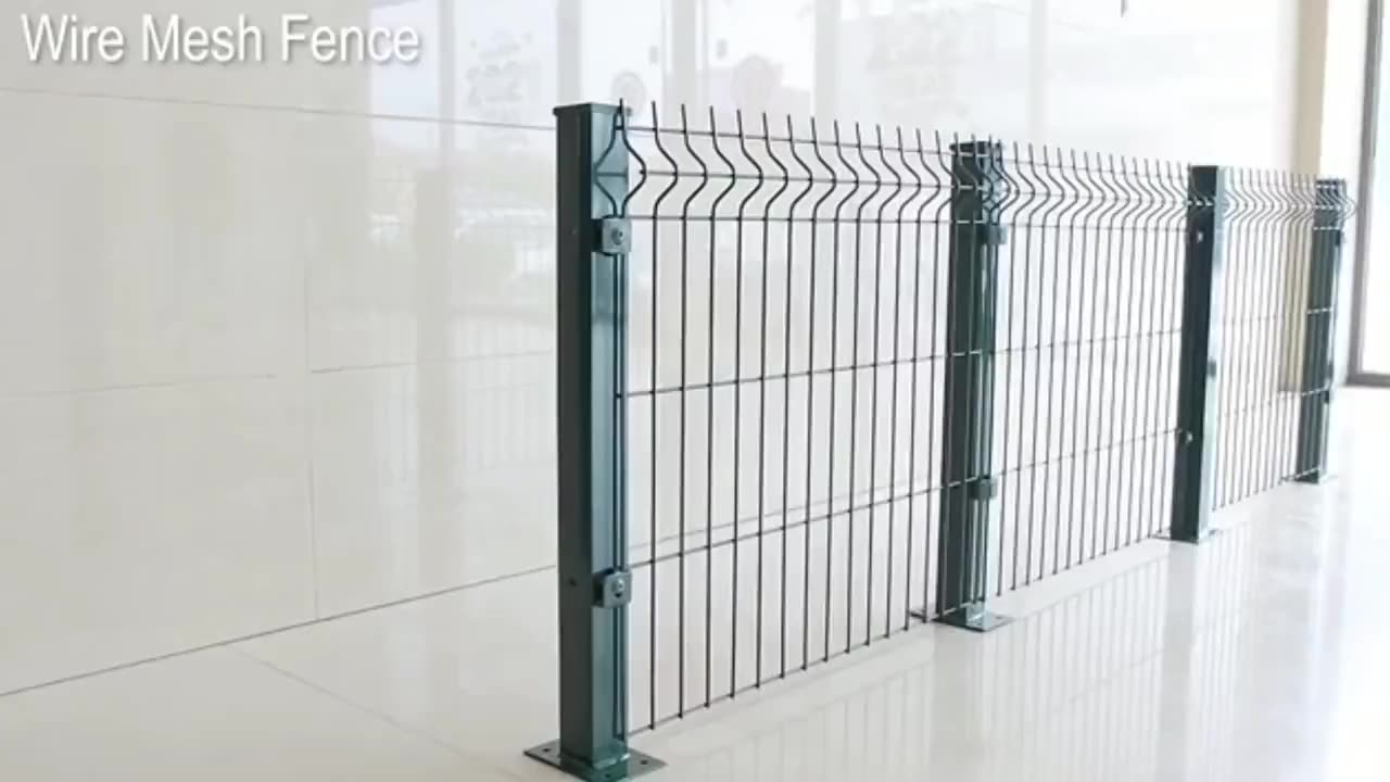 verzinkte und PVC -Metalldrahtplatte Zaunwand1