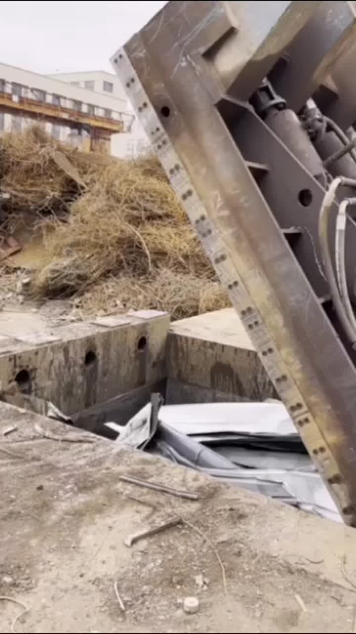 Recyclage en métal de 1000 tonnes de ferraille en métal