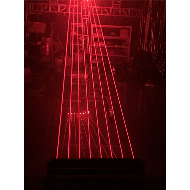 Lumière de barrage au laser