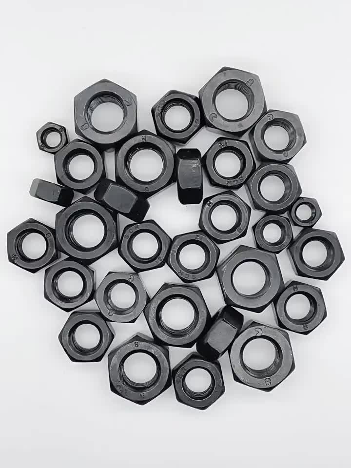 Noix d&#39;hexagone en acier en acier en carbone