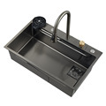High Tech Smart Kitchen Sink Nano Black Stainless Steel Fegadero De Cocina1