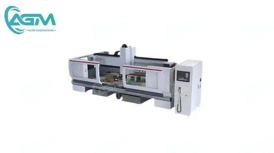 AGM Upgraded Technology Horizontal CNC Glass Working Machine Three Axis Machining1