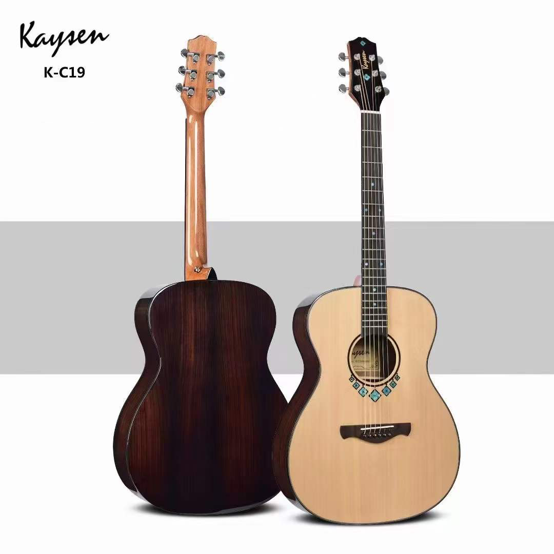 Kaysen Guitar K-C19 Solid Top Acoustic Guitar