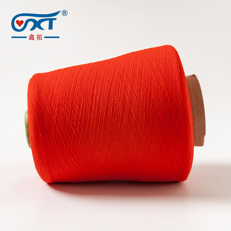 Raw red 100% Cotton Yarn Dyed Combed Cotton Skin-friendly