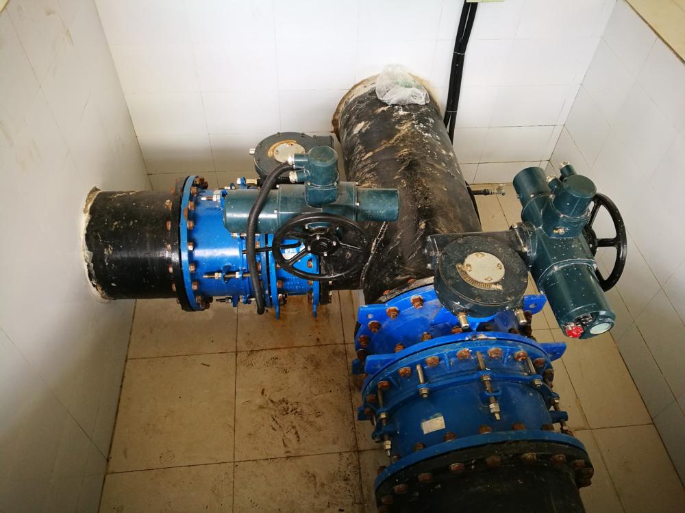 butterfly valve with electric actuator