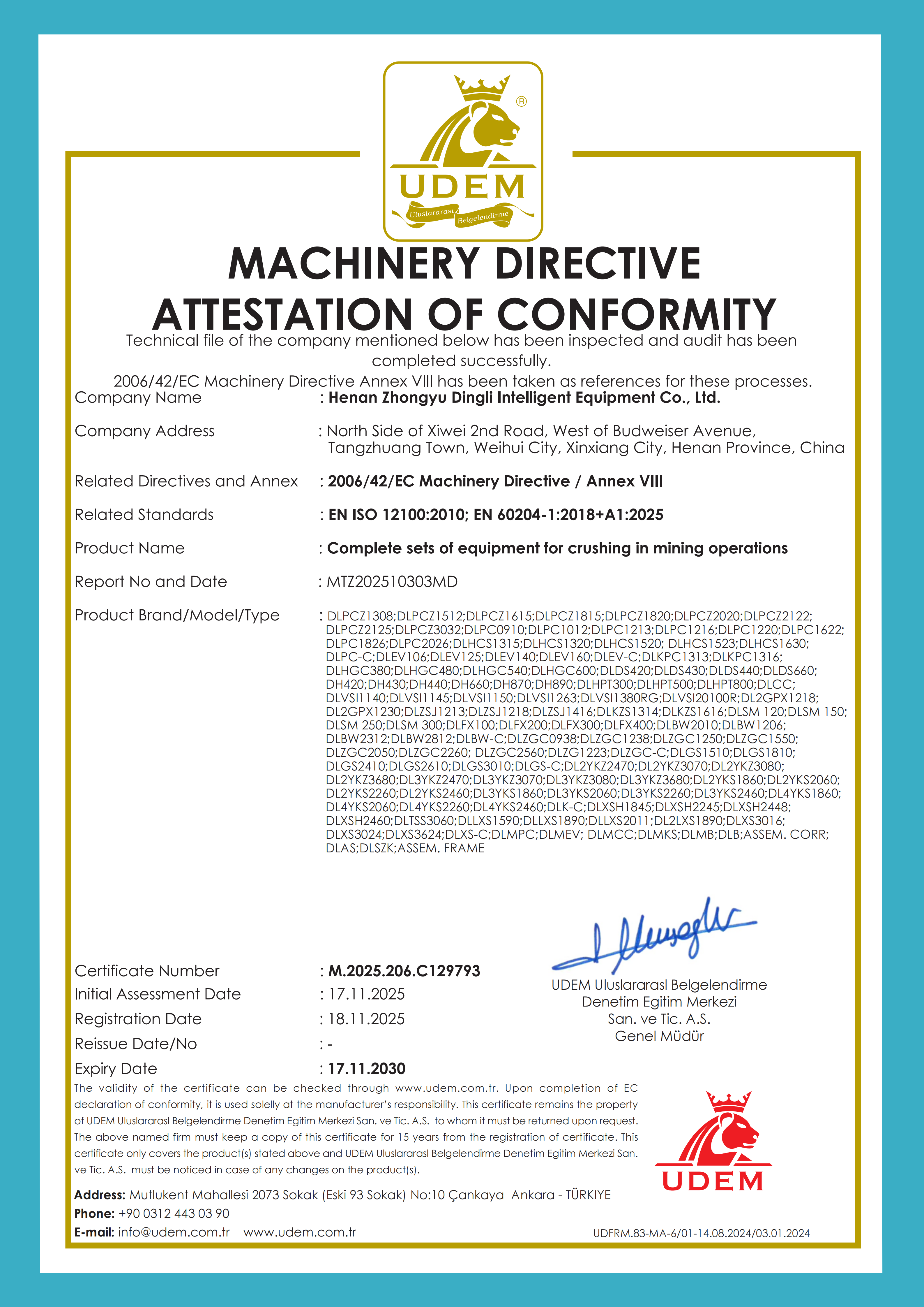 International CE Certification